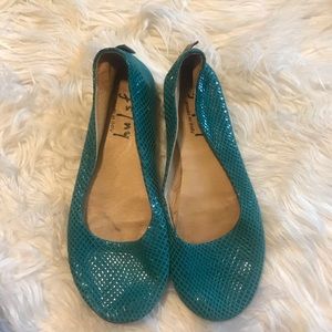 FS/NY French Sole Sloop Wedge Snake Skin